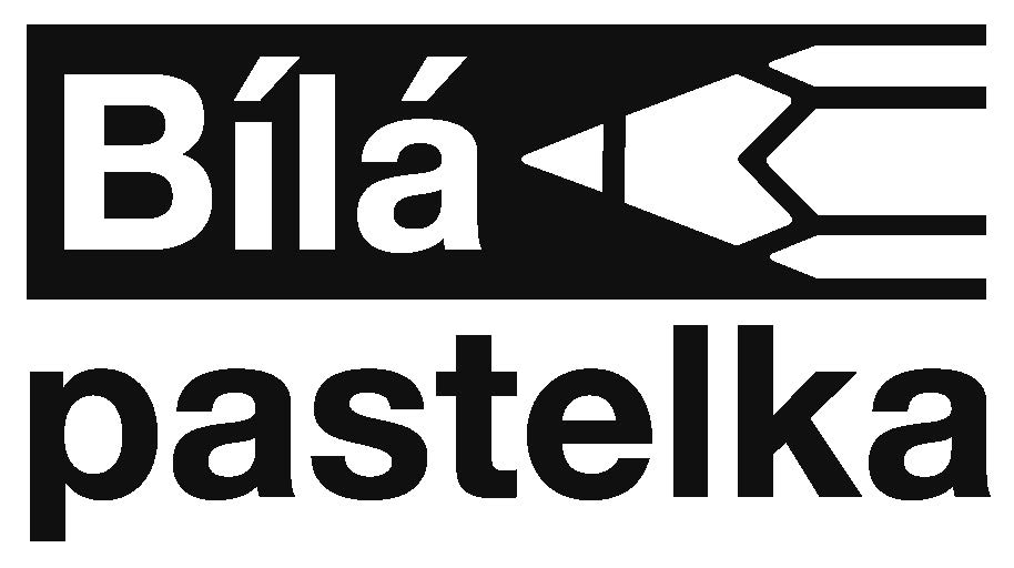 Bílá pastelka logo od